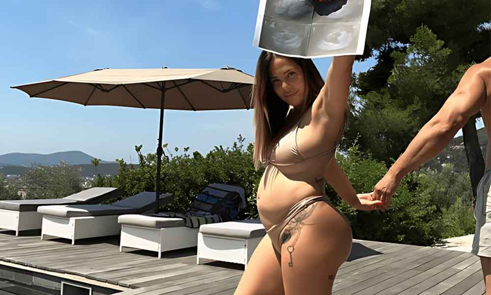 kim glow enceinte future maman